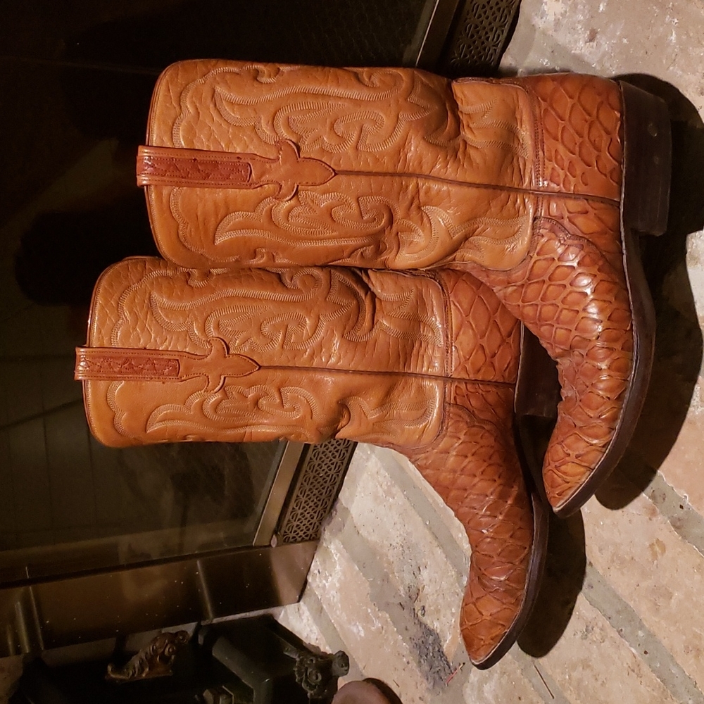 Exotic Aunteater Lucchese Cowboy Boots 9B